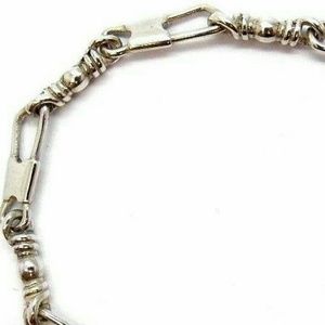 Fishers of Men Acts Sterling Silver Bracelet Medium 9.5 in